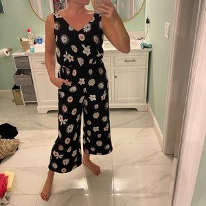 Floral Flare Leg Jumpsuit